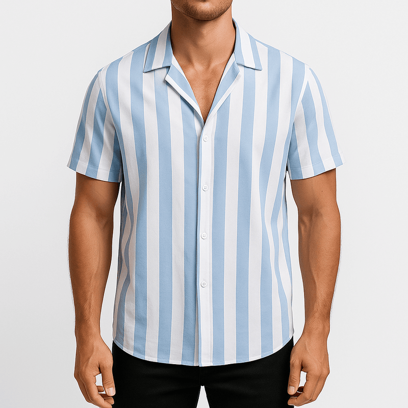MARMIRI | Camisa con Estampado de Rayas para Hombre