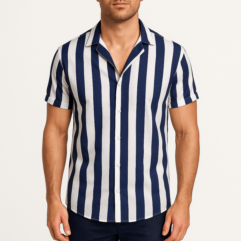 MARMIRI | Camisa con Estampado de Rayas para Hombre