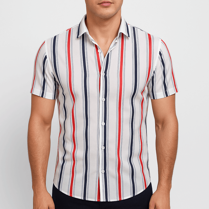 MARMIRI | Camisa con Estampado de Rayas para Hombre