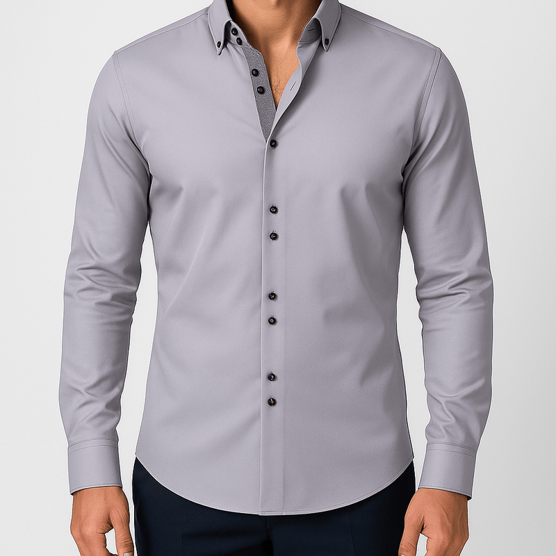 MARMIRI | Camisa Slim Fit de Manga Larga para Hombre