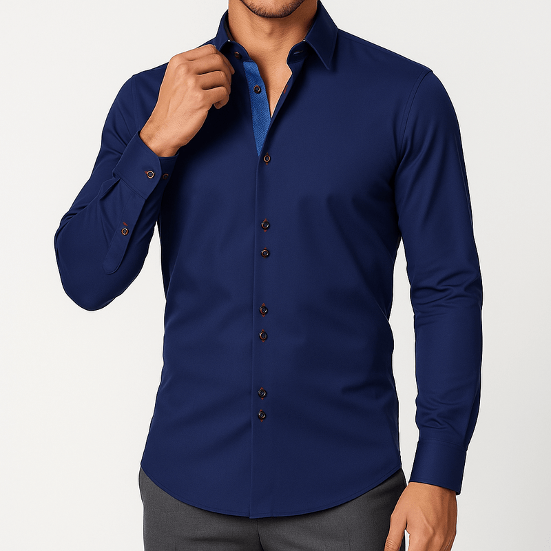 MARMIRI | Camisa Slim Fit de Manga Larga para Hombre