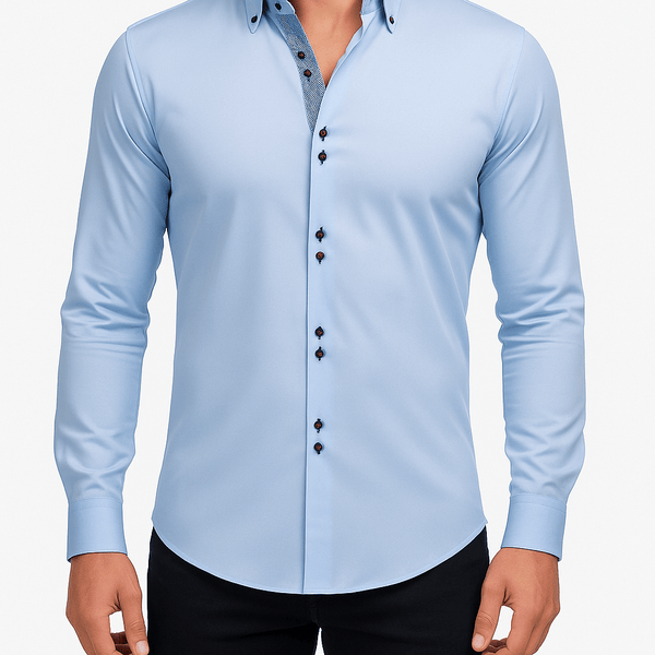 MARMIRI | Camisa Slim Fit de Manga Larga para Hombre
