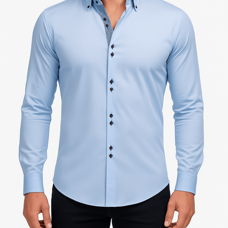 MARMIRI | Camisa Slim Fit de Manga Larga para Hombre