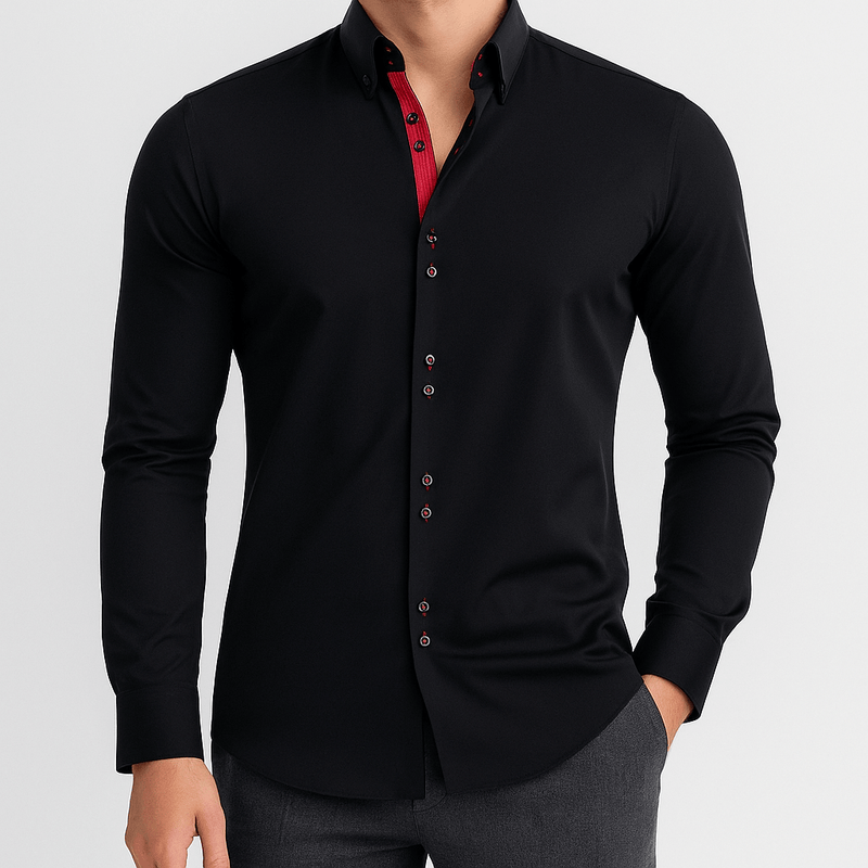 MARMIRI | Camisa Slim Fit de Manga Larga para Hombre