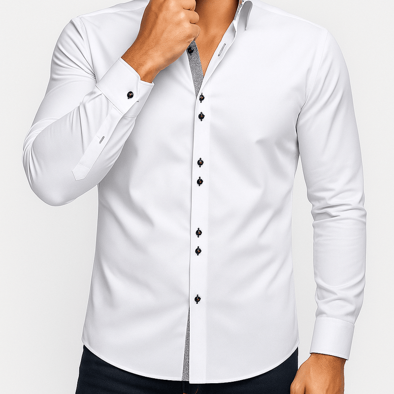 MARMIRI | Camisa Slim Fit de Manga Larga para Hombre