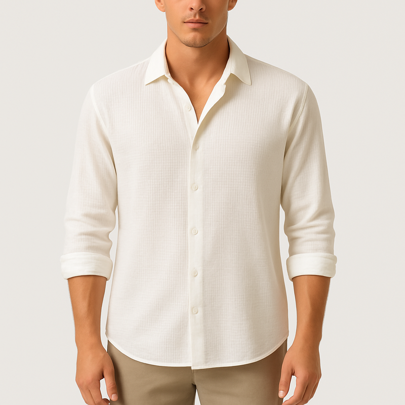 MARMIRI | Camisa de Algodón Punto Waffle