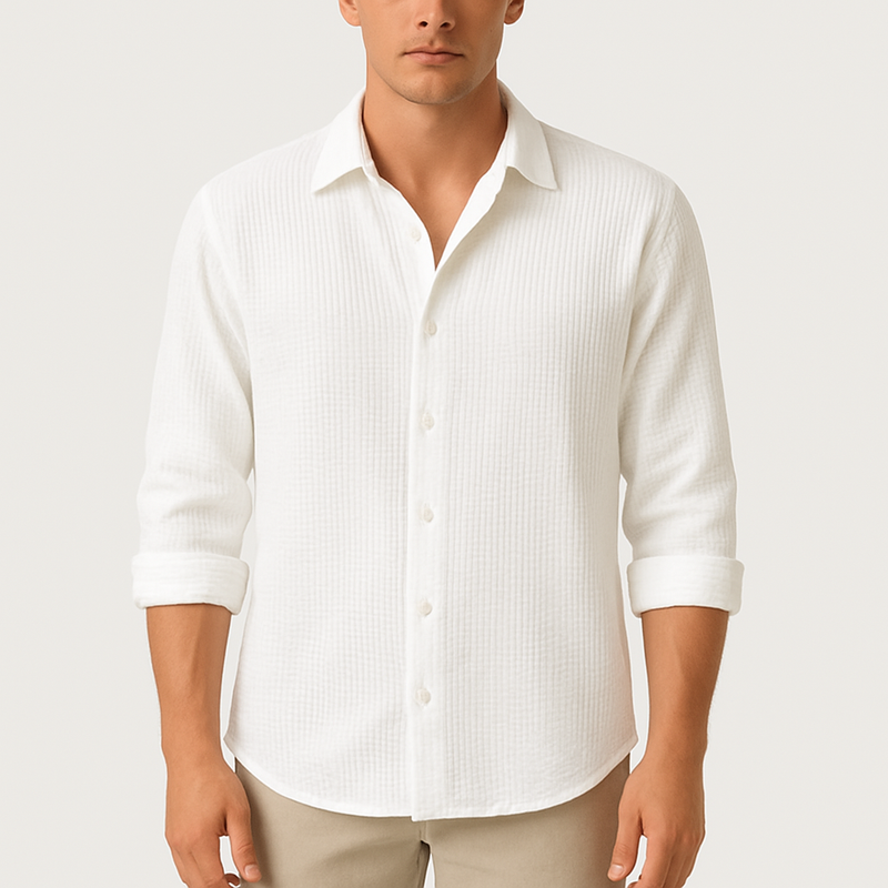 MARMIRI | Camisa de Algodón Punto Waffle