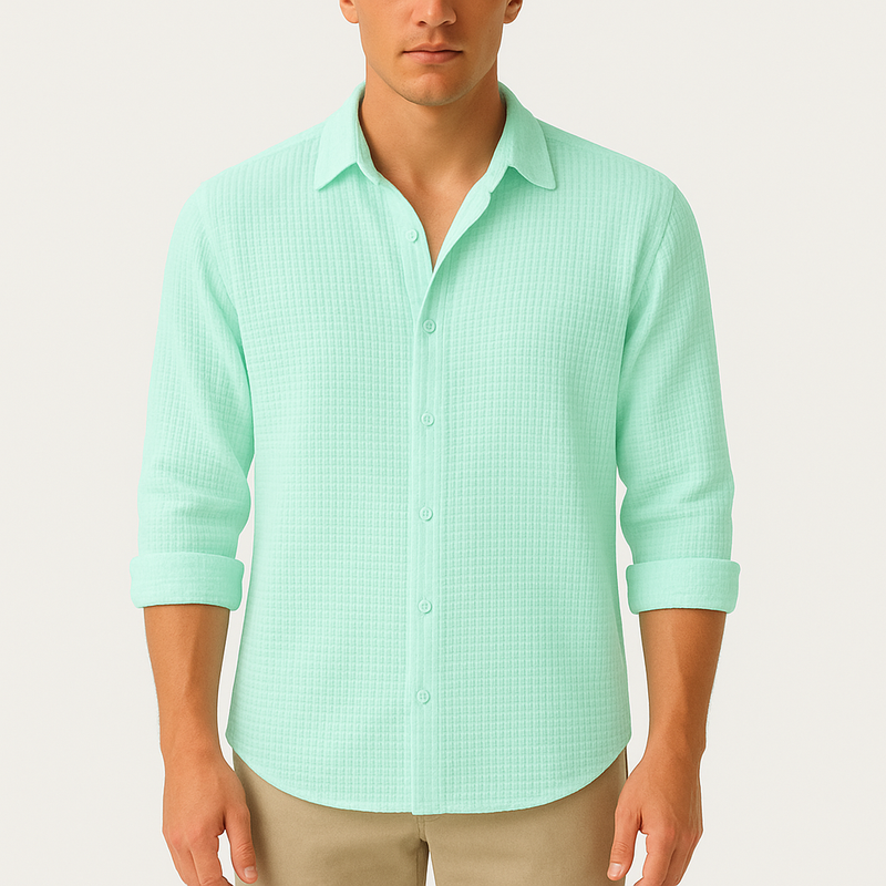 MARMIRI | Camisa de Algodón Punto Waffle