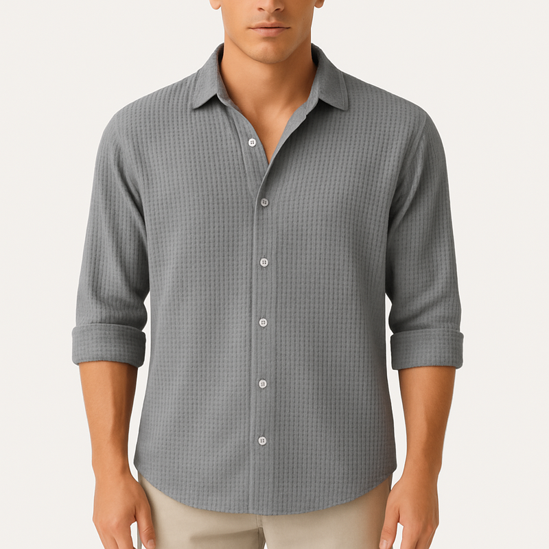 MARMIRI | Camisa de Algodón Punto Waffle