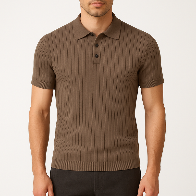 MARMIRI | Polo Retro de Punto Canalé