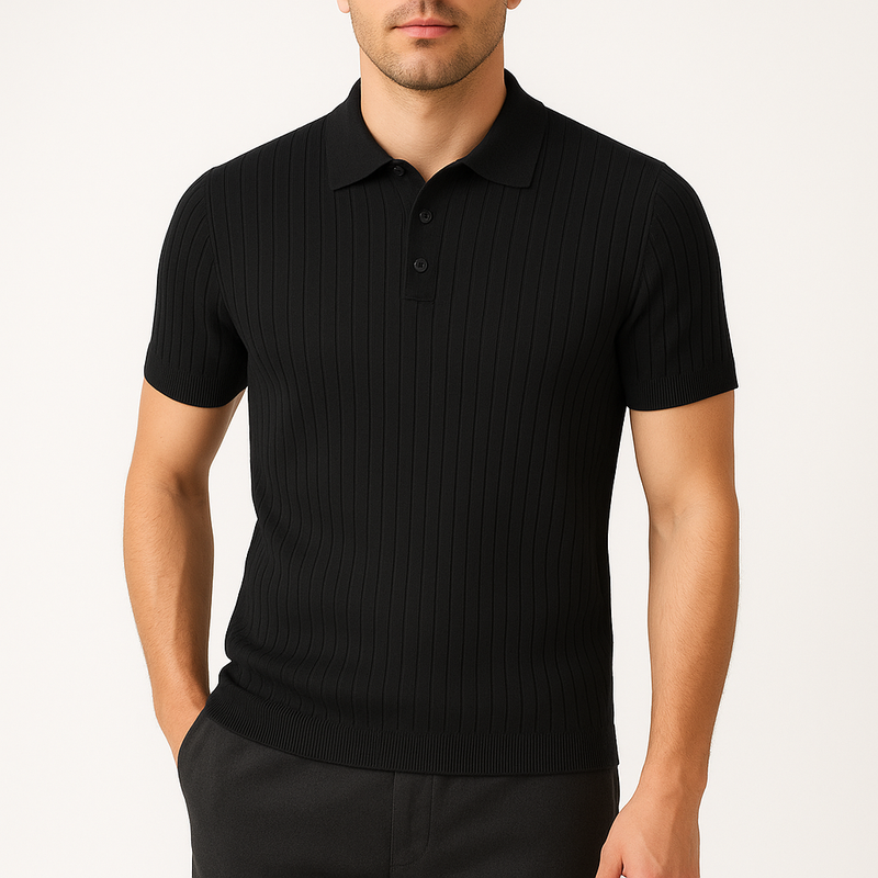 MARMIRI | Polo Retro de Punto Canalé