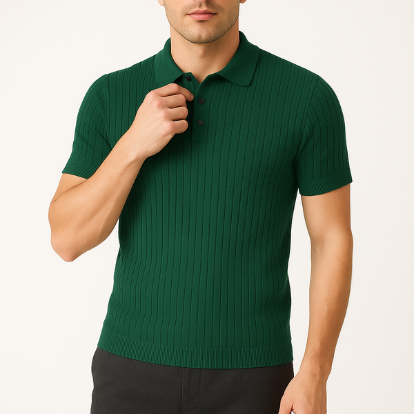 MARMIRI | Polo Retro de Punto Canalé