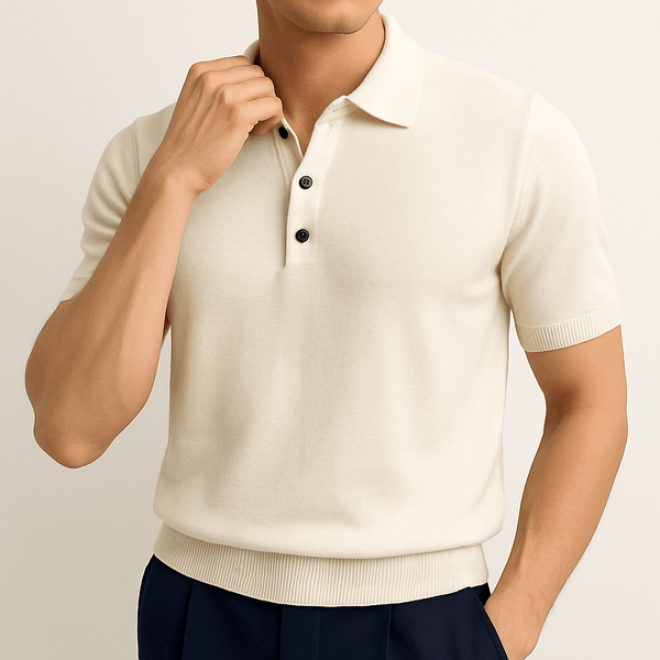 MARMIRI | Polo Entallado de Punto Canalé