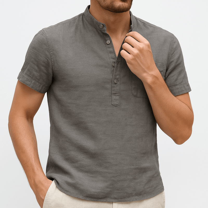 MARMIRI | Camisa de Lino de Manga Corta