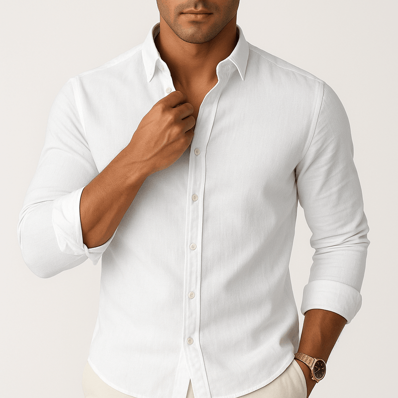 MARMIRI | Camisa de Lino de Manga Corta