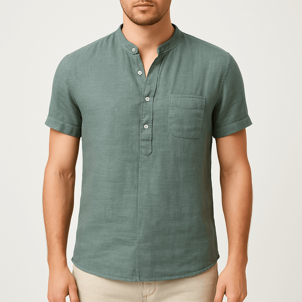 MARMIRI | Camisa de Lino de Manga Corta