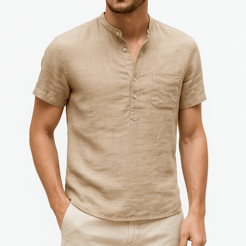 MARMIRI | Camisa de Lino de Manga Corta