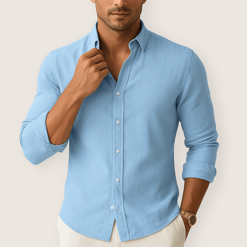 MARMIRI | Camisa de Lino de Manga Corta