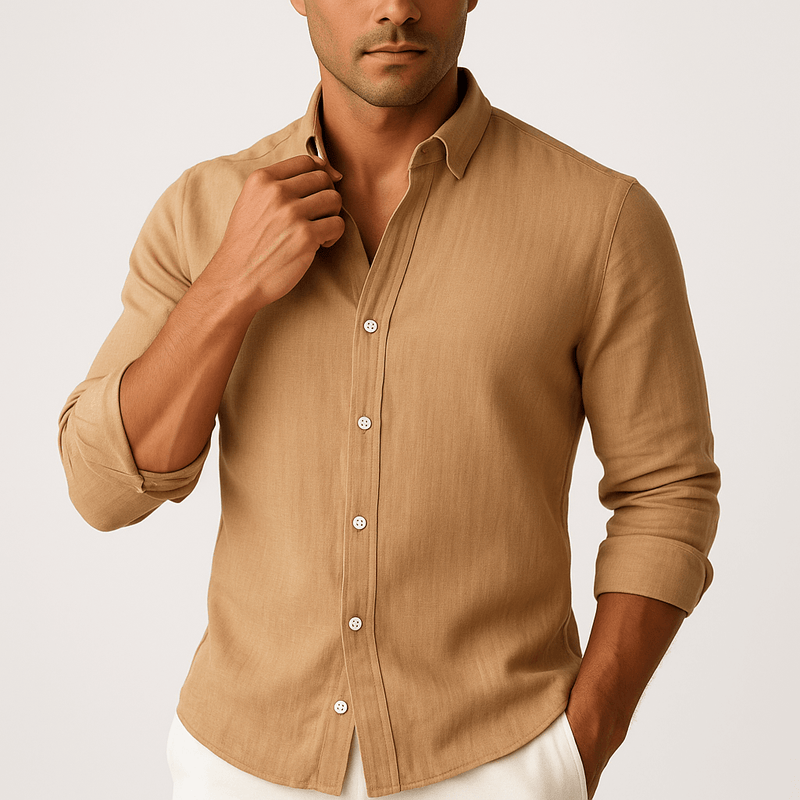 MARMIRI | Camisa de Lino de Manga Corta