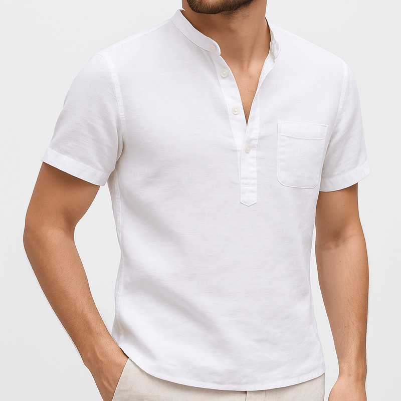 MARMIRI | Camisa de Lino de Manga Corta