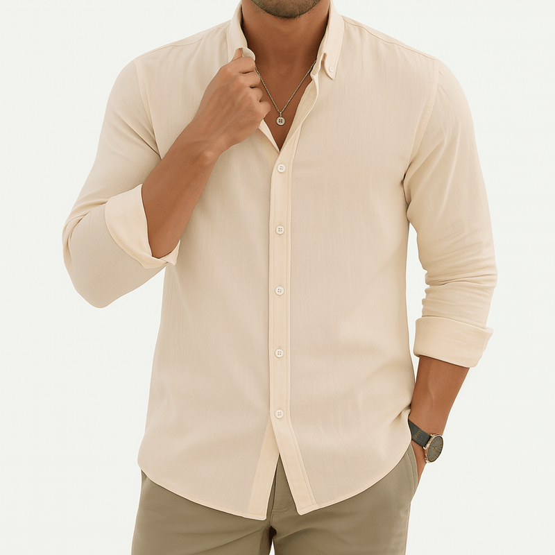 MARMIRI | Camisa de Lino Puro de Corte Relajado