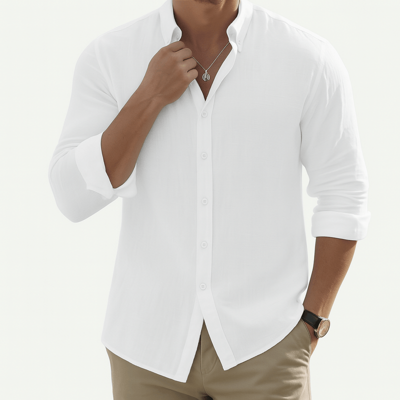 MARMIRI | Camisa de Lino Puro de Corte Relajado