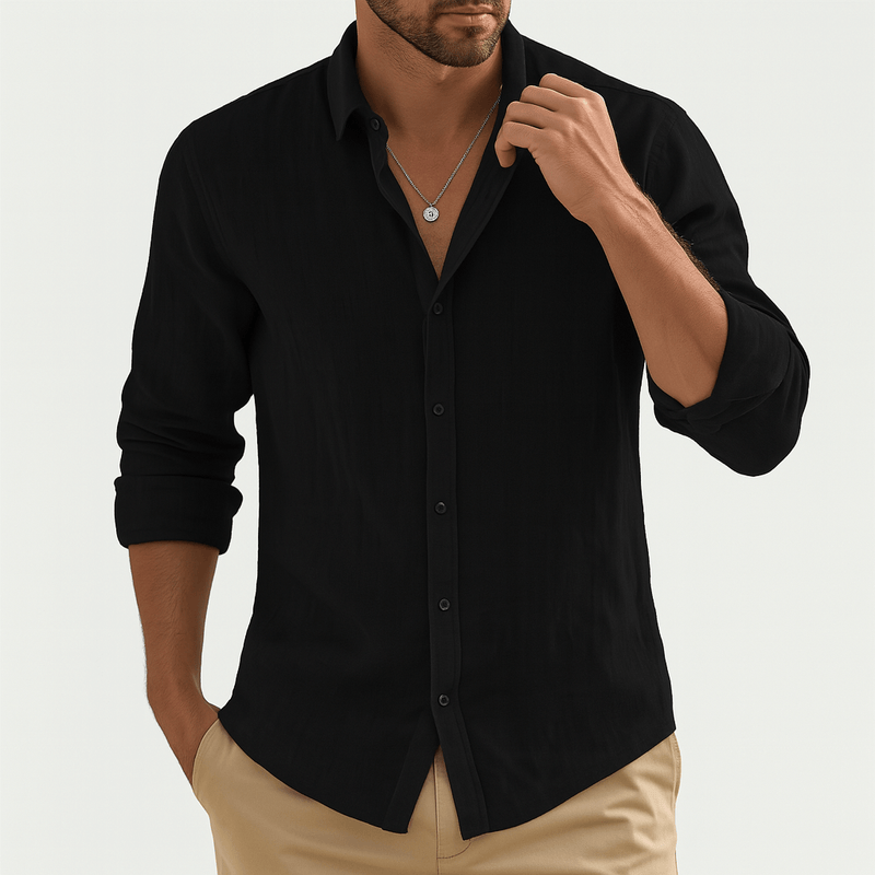 MARMIRI | Camisa de Lino Puro de Corte Relajado