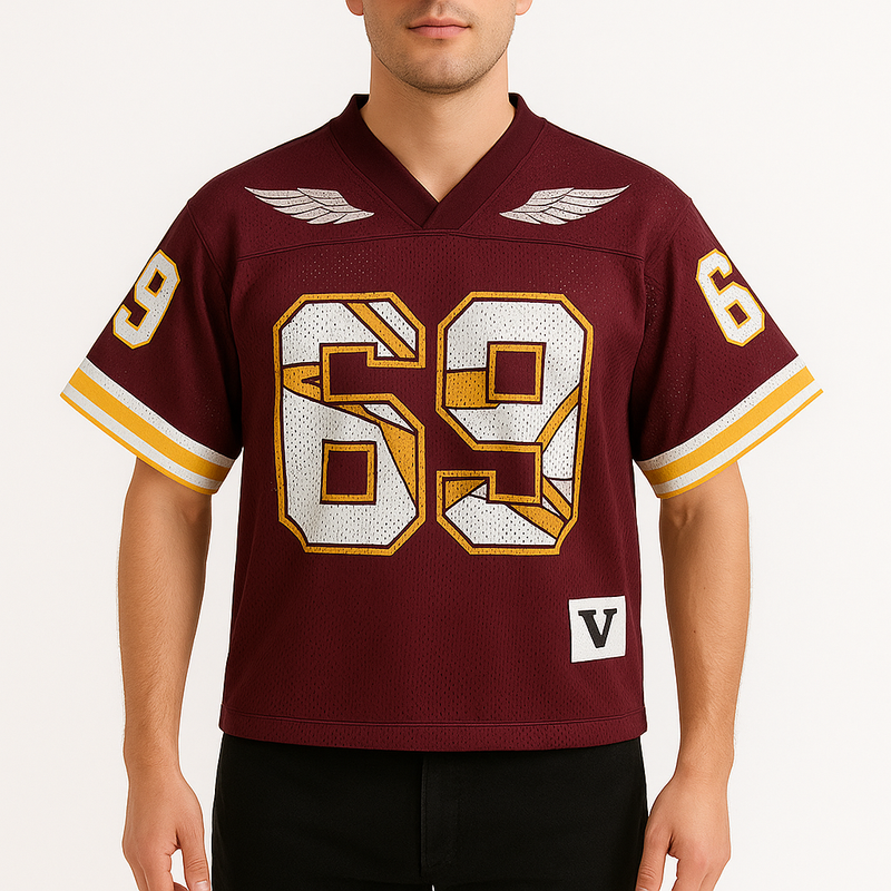 MARMIRI | Camiseta Retro de Fútbol de Malla para Hombre