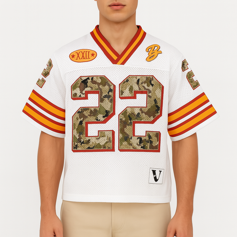 MARMIRI | Camiseta Retro de Fútbol de Malla para Hombre