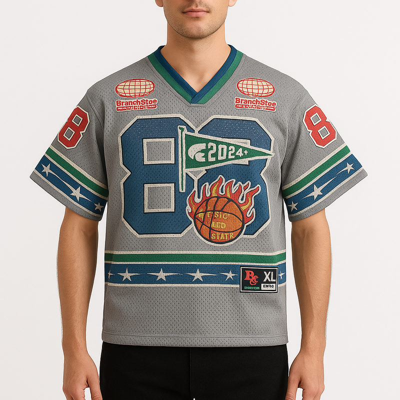 MARMIRI | Camiseta Retro de Fútbol de Malla para Hombre