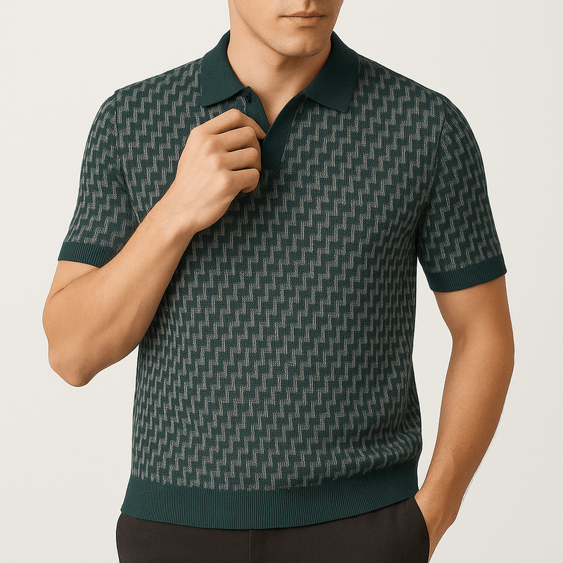 MARMIRI | Polo Retro de Punto a Rayas