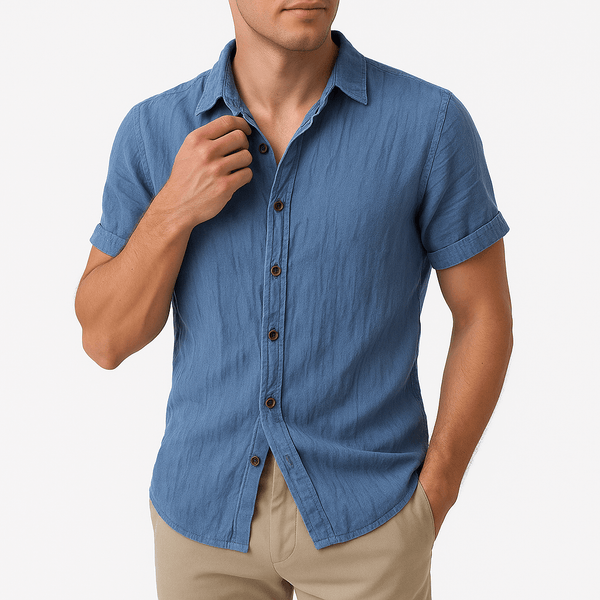 MARMIRI | Camisa de Lino de Manga Corta