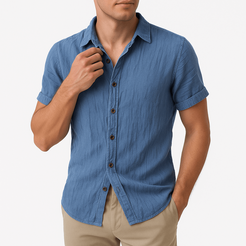 MARMIRI | Camisa de Lino de Manga Corta