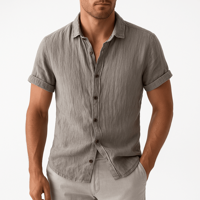 MARMIRI | Camisa de Lino de Manga Corta