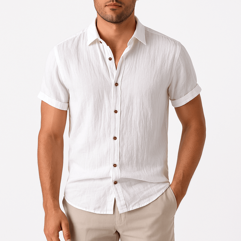 MARMIRI | Camisa de Lino de Manga Corta
