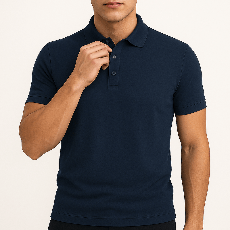 MARMIRI | Polo Slim Fit con cuello solapa