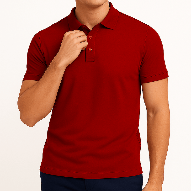 MARMIRI | Polo Slim Fit con cuello solapa