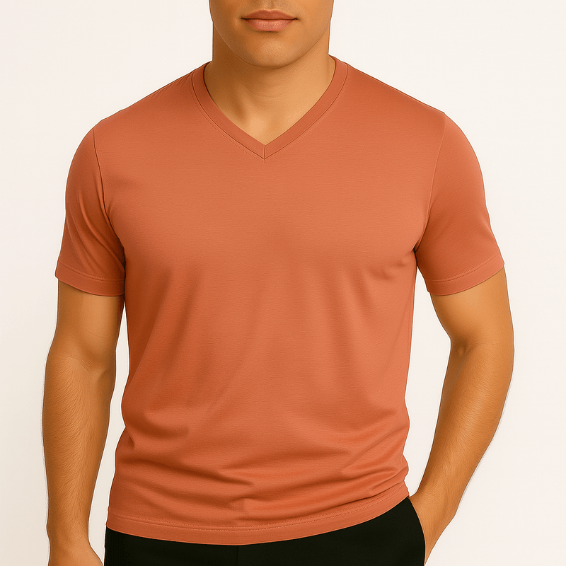 MARMIRI | Camisa Slim Fit con Cuello en V