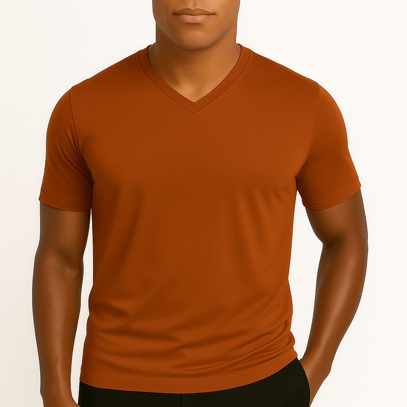 MARMIRI | Camisa Slim Fit con Cuello en V