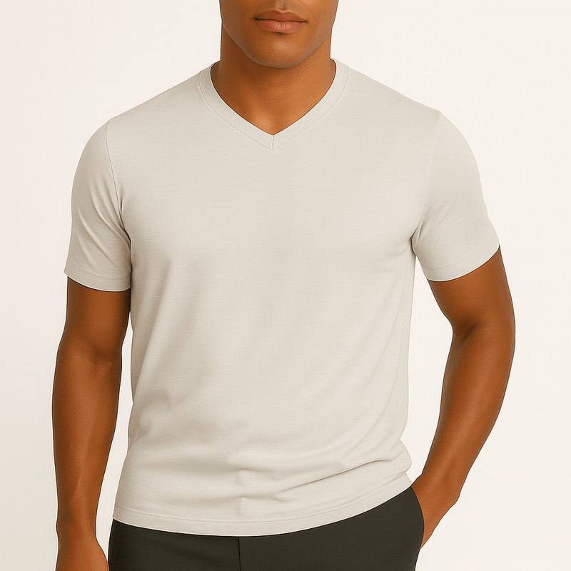 MARMIRI | Camisa Slim Fit con Cuello en V