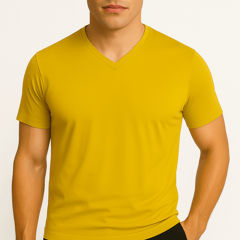 MARMIRI | Camisa Slim Fit con Cuello en V