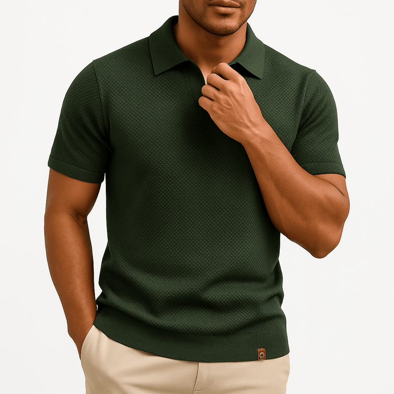 MARMIRI | Polo Texturizado de Manga Corta