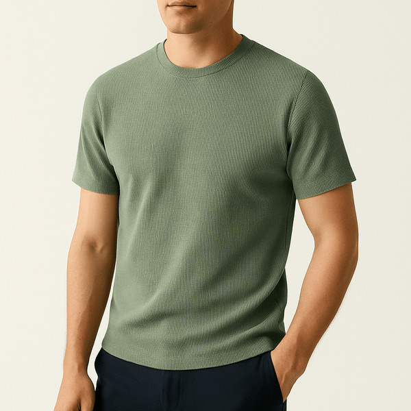 MARMIRI | Camiseta de Punto Waffle para Hombre