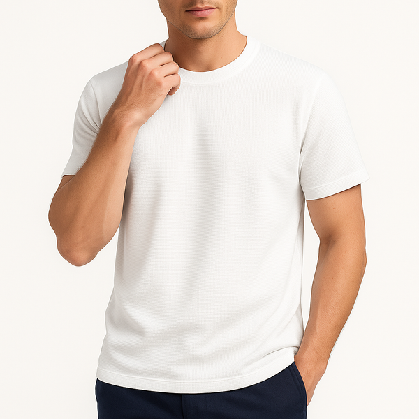 MARMIRI | Camiseta de Punto Waffle para Hombre