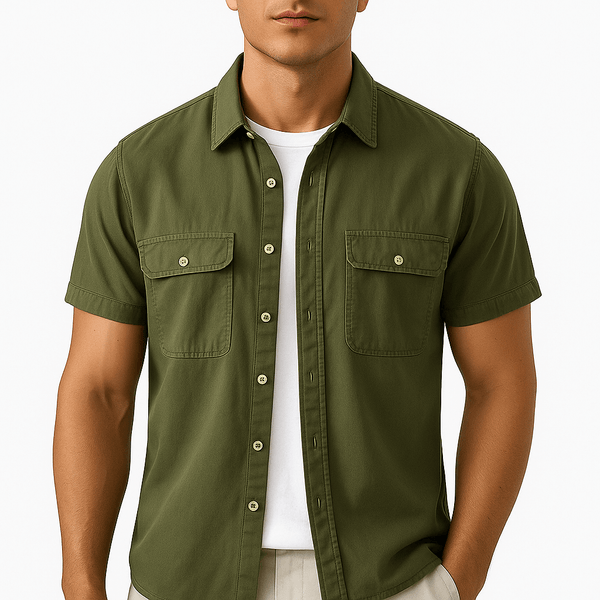 MARMIRI | Camisa de Botones Estilo Workwear