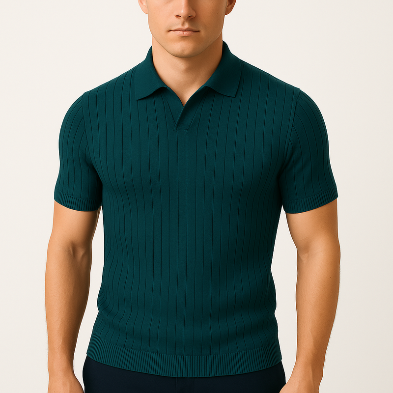 MARMIRI | Polo de Rayas con Cuello de Solapa