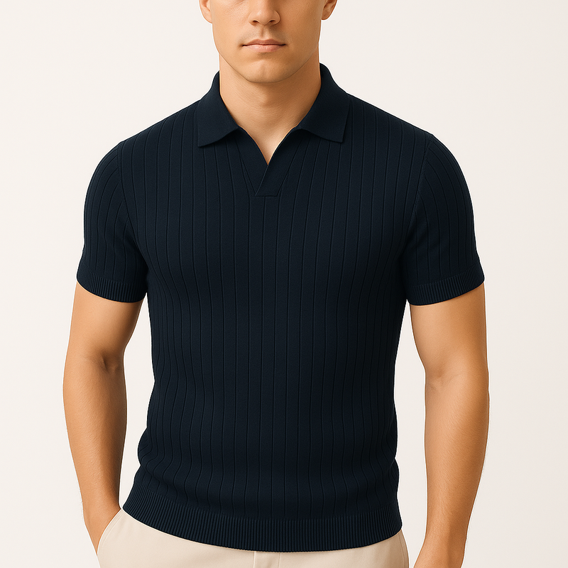 MARMIRI | Polo de Rayas con Cuello de Solapa