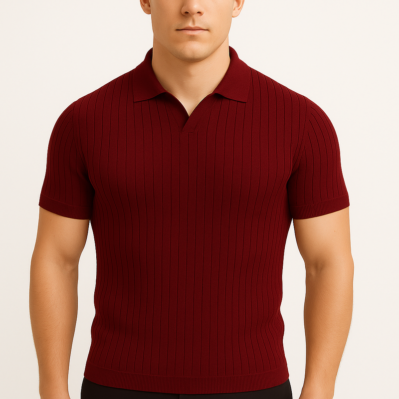 MARMIRI | Polo de Rayas con Cuello de Solapa