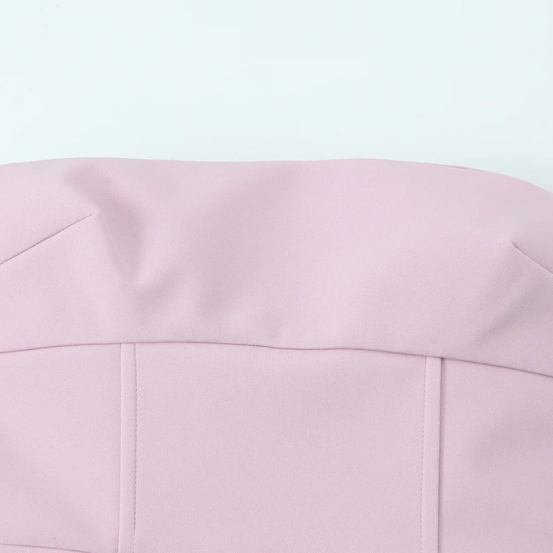 Jaslyn | Vestido mini rosa palabra de honor con detalle de lazo